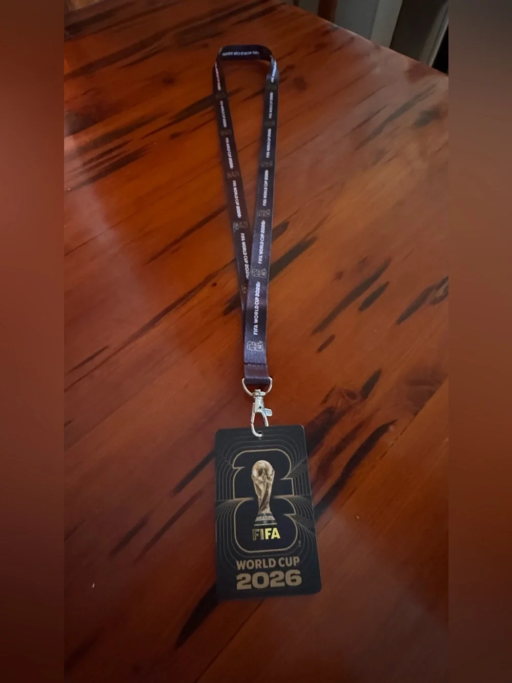The Official FIFA World Cup 2026 Soccer Lanyard with Fan ID Card